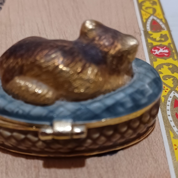 Vintage monet cat trinket box - Picture 4 of 4